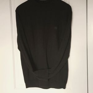 Chaps Black Sweater Medium